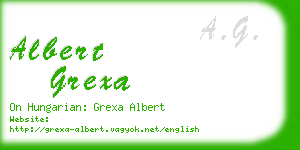 albert grexa business card